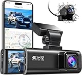 REDTIGER 4K Dash CAM con WiFi GPS Frontal 4K y Trasera 1080P Dashcam, Tarjeta de 64G Incluida, Pantalla de 3,18 Pulgadas, Grabadora de Cámara de Gran Angular de 170°, Monitor de Estacionamiento REDTIGER 4K Dash CAM con WiFi GPS Frontal 4K y Trasera 1080P Dashcam, Tarjeta de 64G Incluida, Pantalla de 3,18 Pulgadas, Grabadora de Cámara de Gran Angular de 170°, Monitor de Estacionamiento
