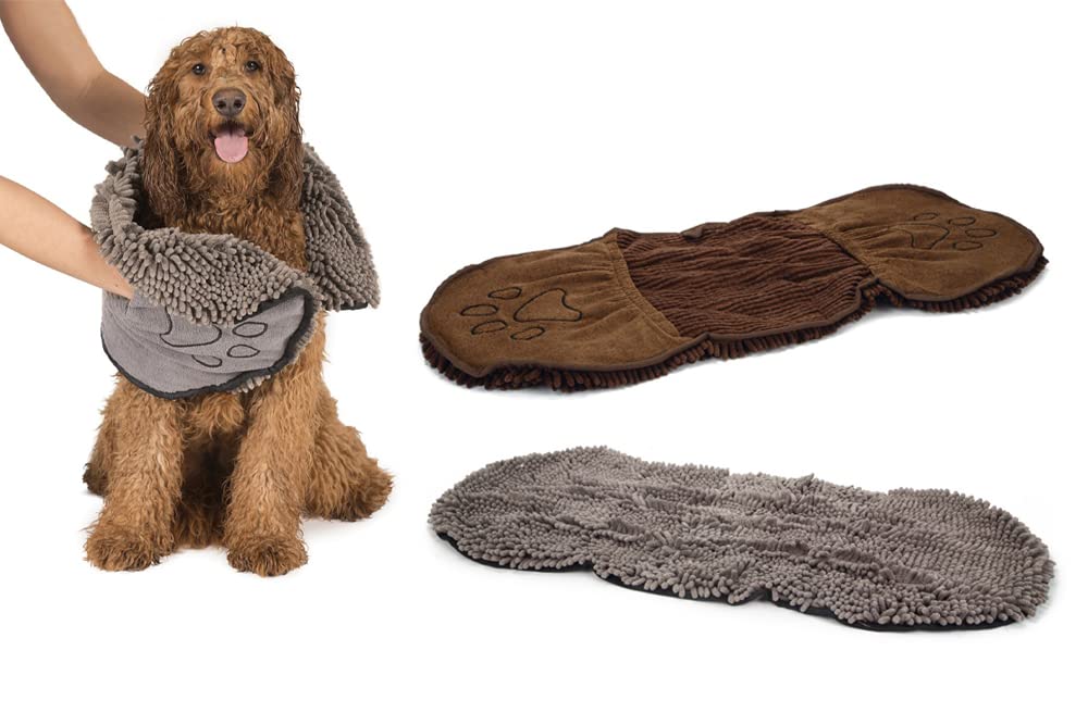 Beeztees DGS Dirty Dog Shammy Serviette de Toilette Marron Taille L 80 cm Largeur 35 cm