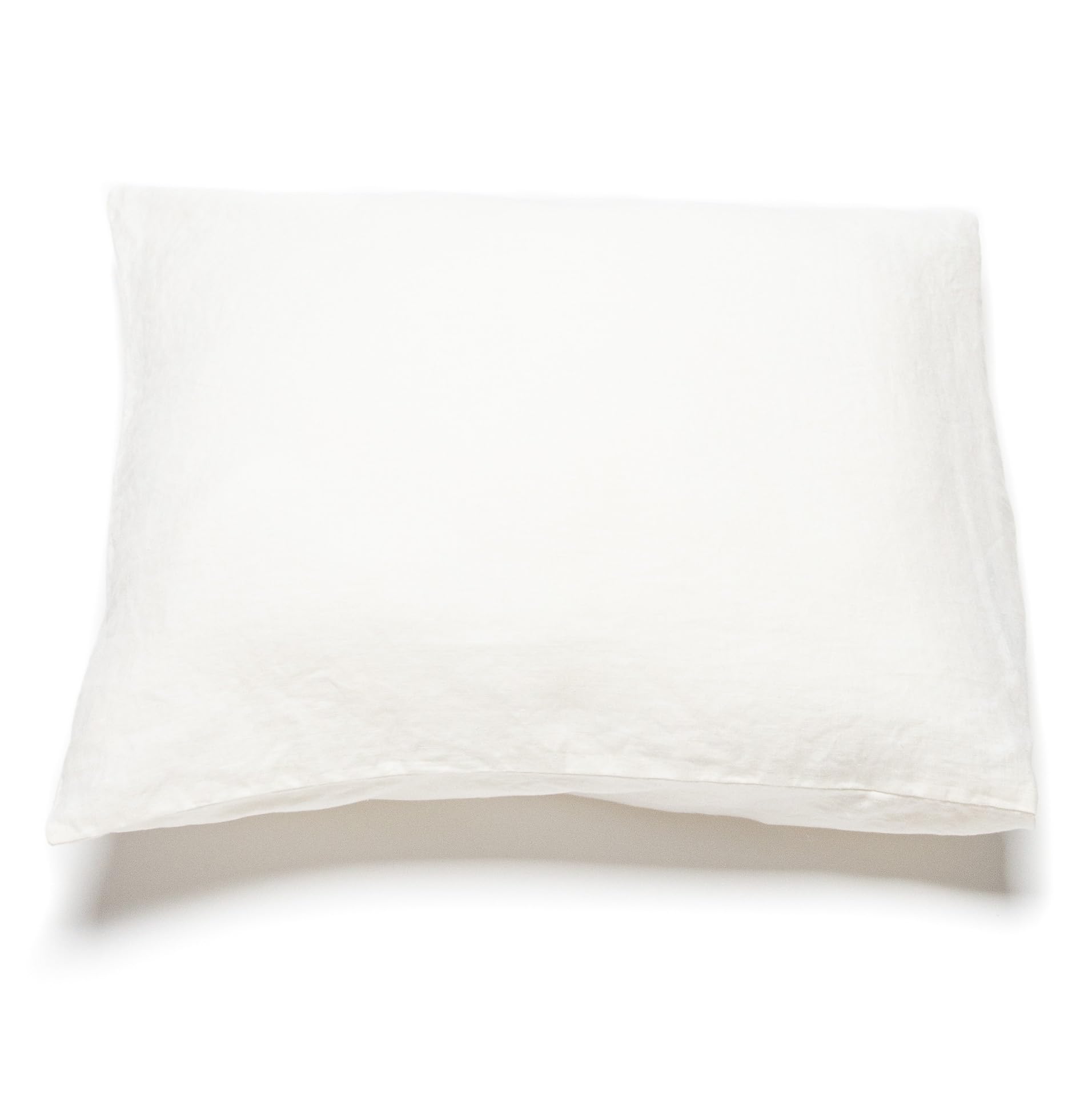 LinenMe Off White Washed Bed Linen Pillow Case, SQUARE (65 x 65 cm)