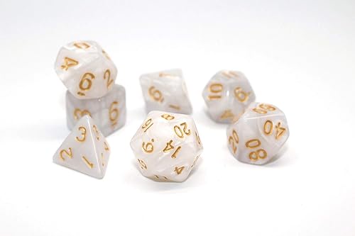 Vista 11 de DND - Juego de dados poliédricos RPG para Calabozos y Dragones (D&D) Pathfinder (naranja)