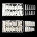 beYou 2PACK Natural/Clear Half-moon 550 Artificial Fake Nails (total 1100Tips) 11Sizes For Nail Salon Nail Shop 27010/27012 (Half-Moon)