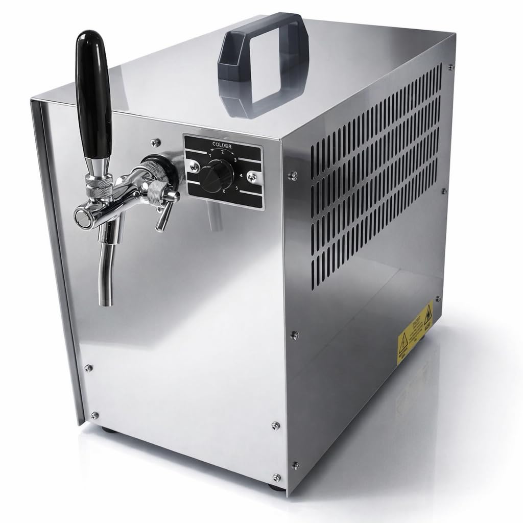 Zapfanlage Bierkoffer 1ltg 60l/h mit Kompensatorschankhahn & Tropfblech