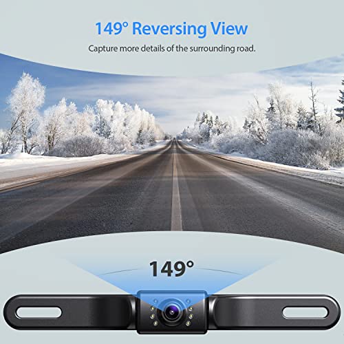 Erapta A43 Backup Camera, 4.3”Hd 1080P Rear View Monitor Kit With Ip69 Waterproof, Night Vision, Diy Grid Lines For Car Truck Minivan #TOP6