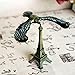 Decorative Balancing Bird Eiffel Tower Model, Metal Alloy Desk Ornament, Gold Bronze Silver, Physics Balance Toy, 4.9-8.1 Inch, Office Home Decor (Bronze (S))