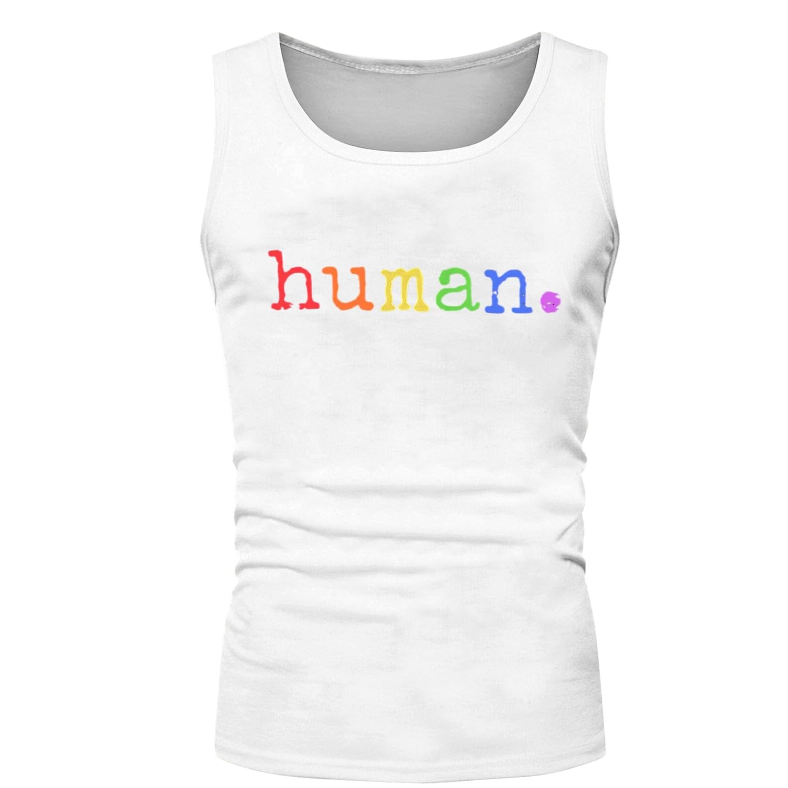 Tank Tops Men, Men's Sleeveless Graphic Print Tank Top For Summer Casual Outdoor Sports Loose Fit Round Neck Muscle Tee Comfortable Breathable Workout Shirt