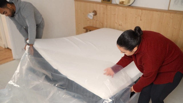 Dreamway Copertura Protettiva Per Materasso 160x200 Cm – Impermeabile, Con Cerniera, Per Trasloco E Stoccaggio