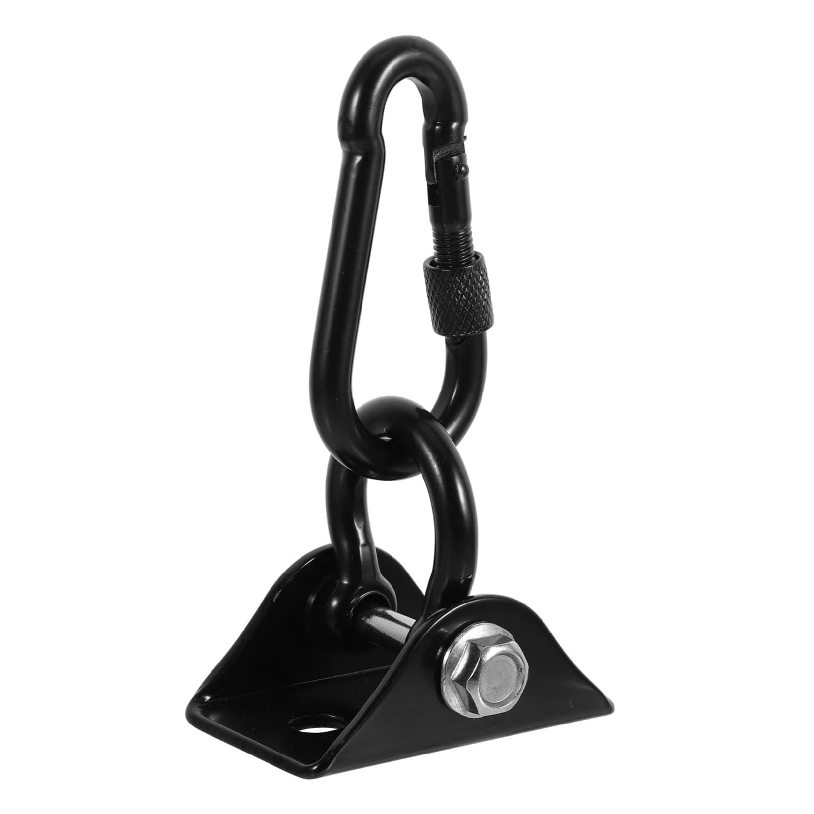 PRETYZOOM Heavy Duty Swing Hangers Reliable Swing Mounting Hardware for Ceilings for Playground Equipment Hammocks Black Finish