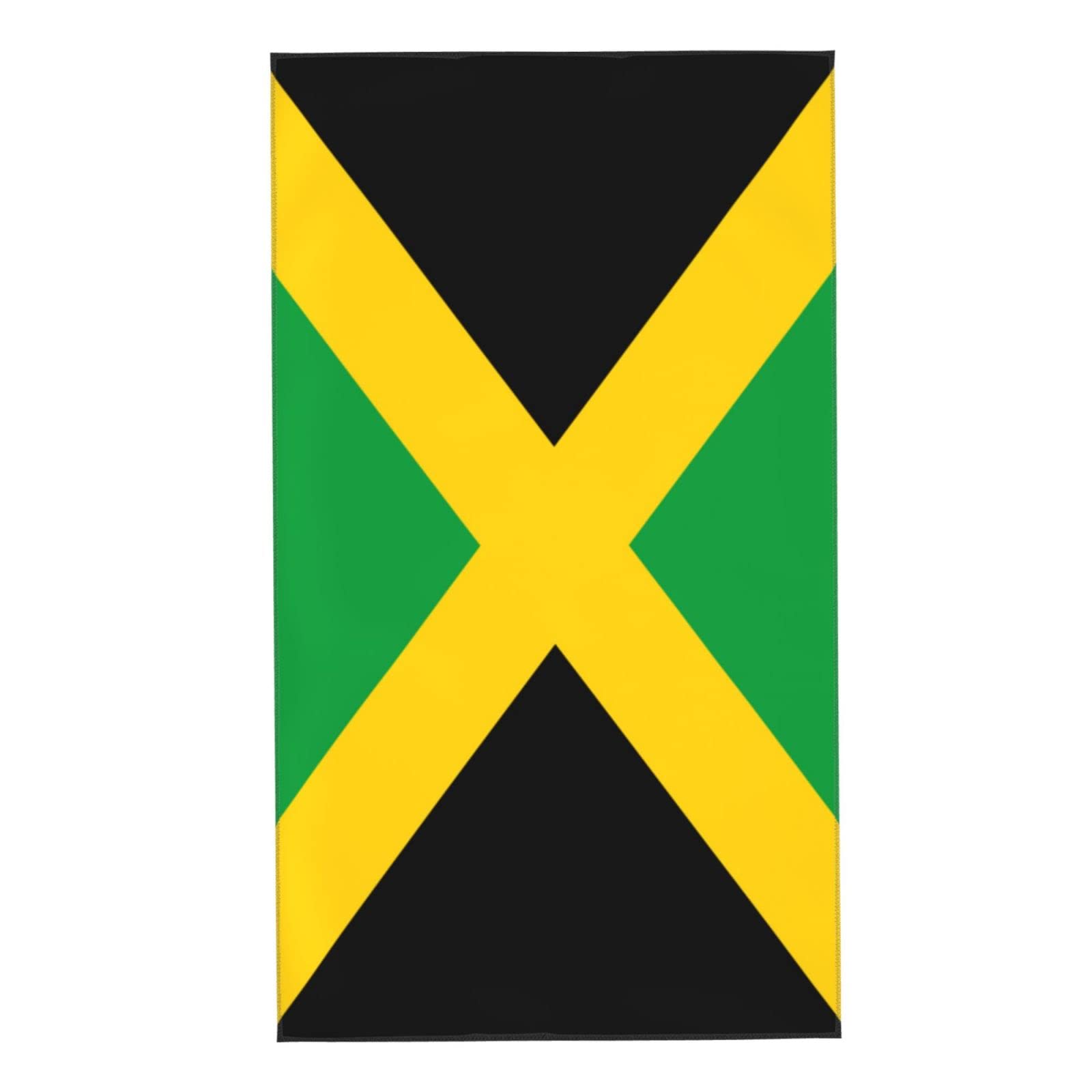 Aooedm Flag Of Jamaica Towel 27.5X16 Inches Absorbent Hand Towel Superfine Fiber Bathroom Washcloth
