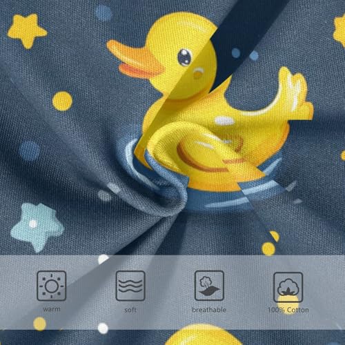 Wusikd Yellow Ducks Boys' Underwear Cotton Blue Stars Boys Briefs Soft Toddler Underwear 2T3