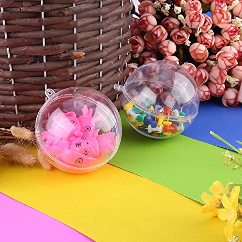 Uten 20Pcs Transparent Christmas Balls, DIY Fillable Ornaments Decorations - Image 2