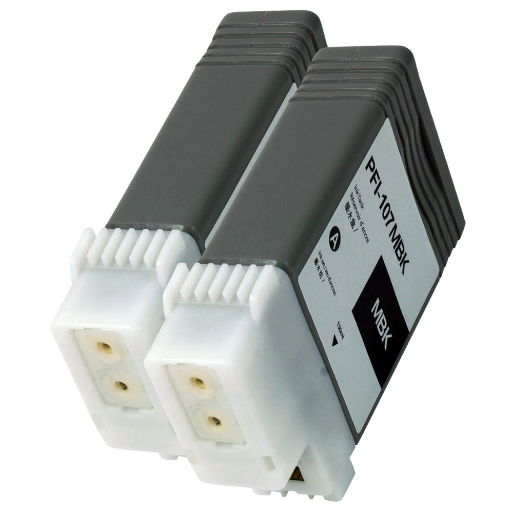 Amazon.co.jp: PFI-107MBK (マットブラック)【2本セット】【顔料