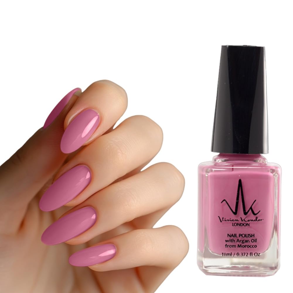 Vivien Kondor Nail Polish Vegan Friendly Nail Polish with Argan Oil from Morocco (Crushed Raspberry)
