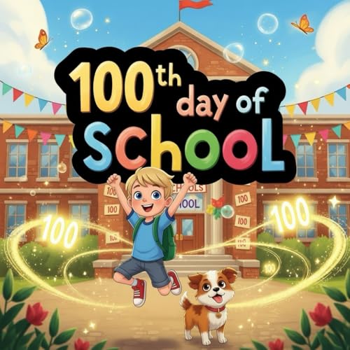 100th Day of School book for kids : Oliver and the Path of 100 Wonders A Magical Counting Adventure with Sparkles, Treasures, and a Brave Dog for Kids Ages 4–9
