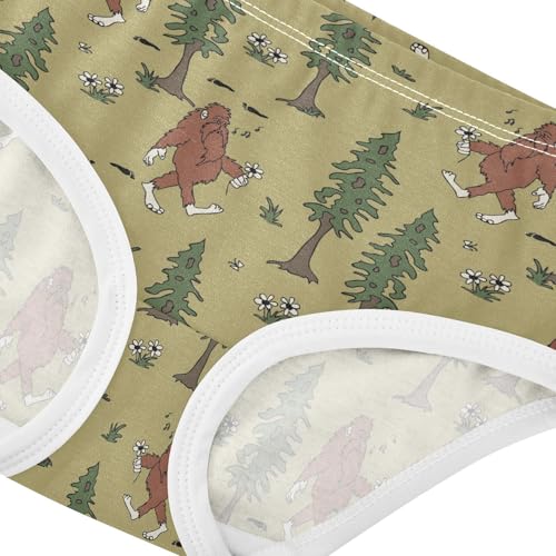 Girls Underwear Soft Cotton Bigfoot Kids Panties in Sizes 2/3t, 4t, 5t, 6 and 84