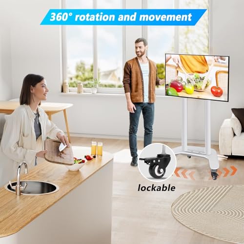 Soporte móvil para TV de 32 a 60 pulgadas ajustable con ruedas miniatura 6