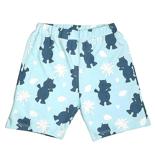 Image of Be Awara Kids Printed Half Sleeves T-shirt & Shorts Clothing Sets, 100% Cotton Soft Unisex Cord Set, Comfortable Wear for Kids With Cool Prints, Everyday Casual Wear for Boys & Girls