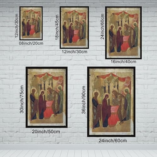 Impression sur toile de qualité supérieure Présentation de Jésus au temple Rublev