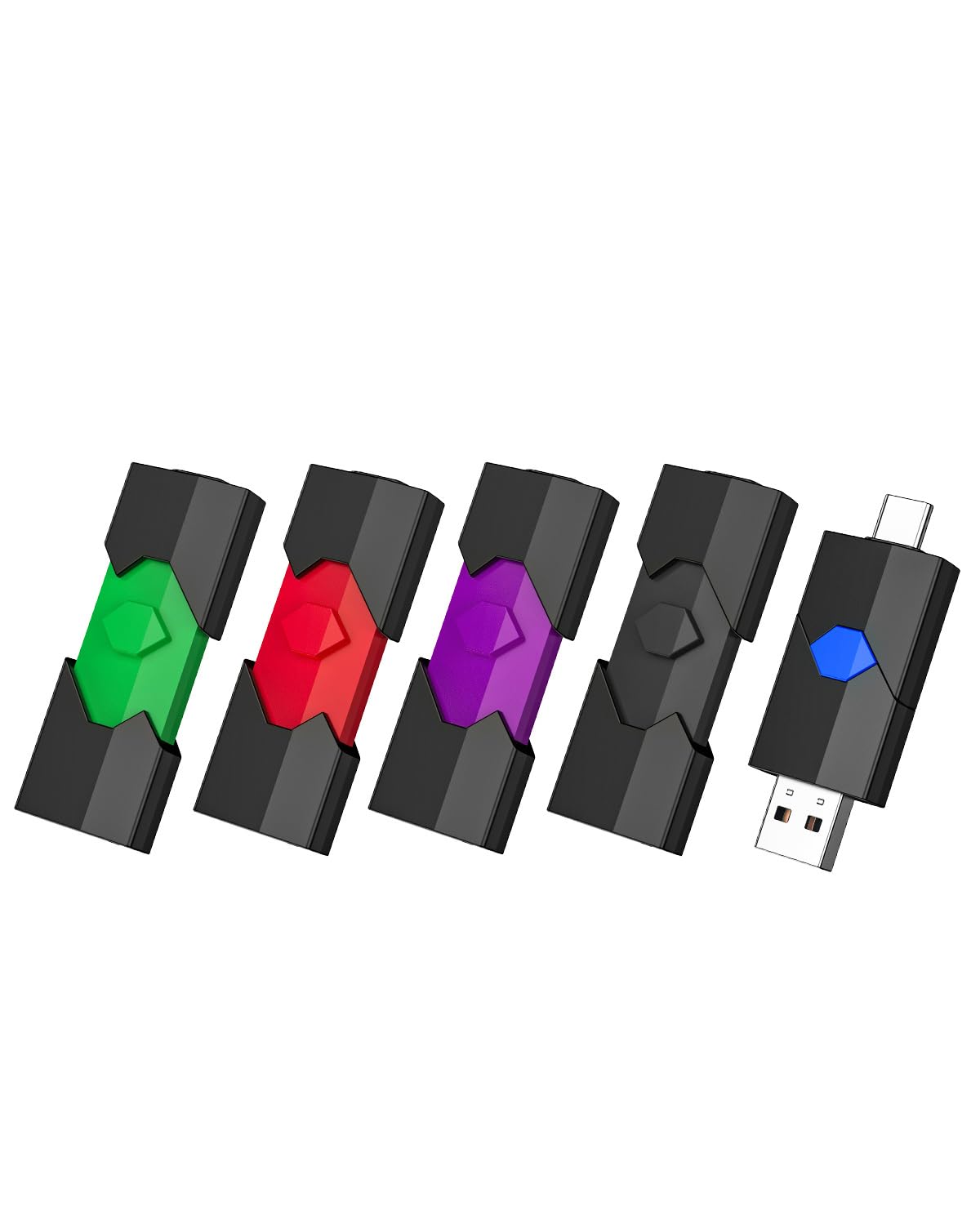 KOOTION 5-Pack USB C Pen Drive 64GB, Ultra Dual Flash Drive Type C 64GB, Memory Stick Type C OTG USB C Drive Storage for Android, PC,Tablet-image-37