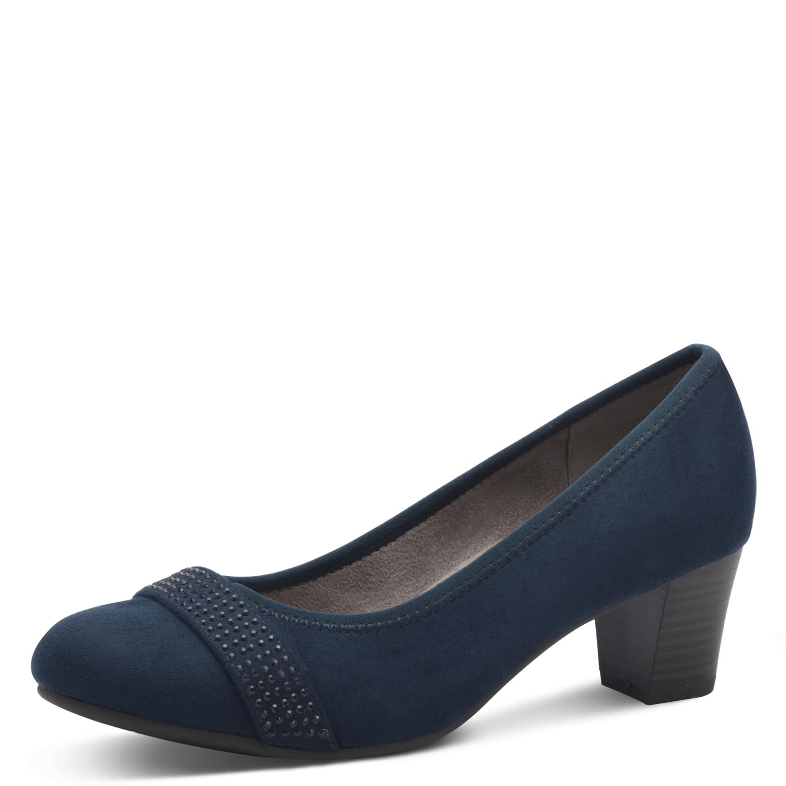 Jana Women’s Pumps with Glitter Details Vegan, Navy, 6,5 UK