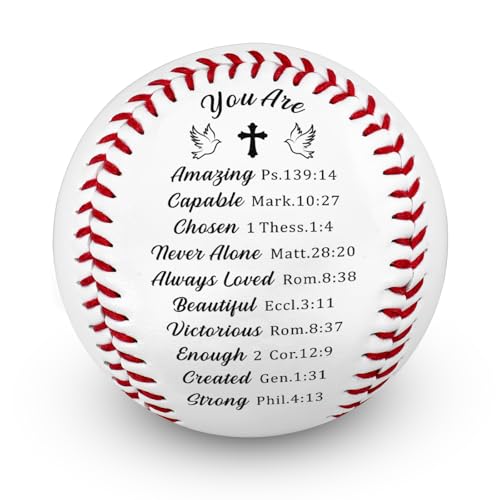 Baptism Gifts for Boys, First Communion Gifts for Boys, Bible Verse Jesus Baseball,...
