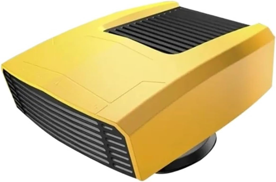 12V 300W Electric Car Heater DC Heating Fan Defogger Defroster Demister Portable Vehicle-Mounted(12V Black)