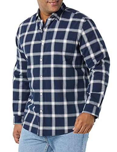 Amazon Essentials Men's Long-Sleeve Regular-fit Stretch Poplin Shirt