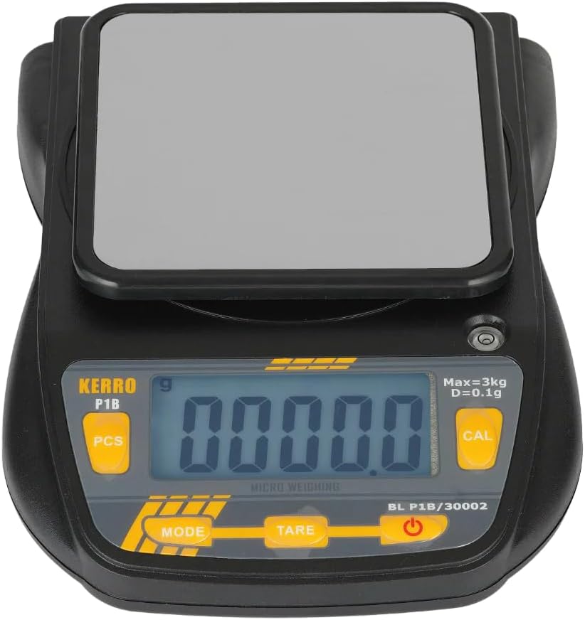 LABART Digital Analytical LCD Weighing Scale 3Kg x 0.1g with Certificate for Science Laboratory School - Kitchen Scale Accurate Balance with Adapter Calibration Certificate