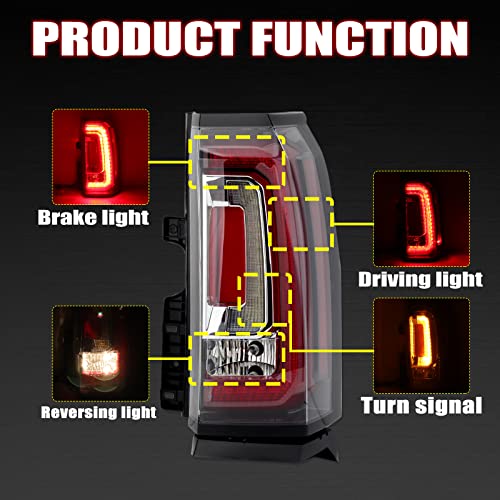 Mzorange Tail Light Assembly For Gmc Yukon/Yukon Xl 2015 2016 2017 2018 2019 2020 (Right Passenger Side) #TOP1