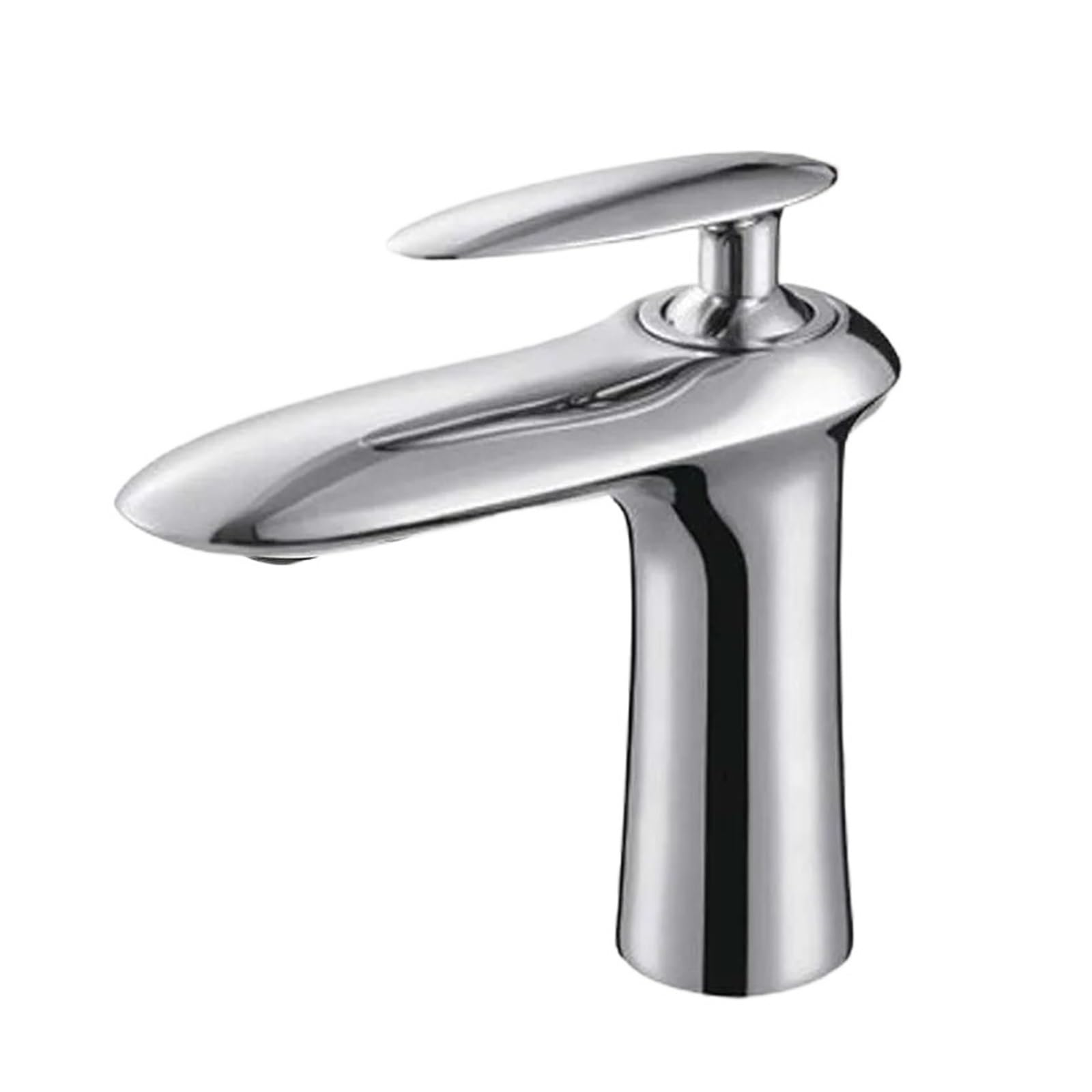 Kran kuchenny Bateria umywalkowa Ciepła I Zimna Woda Mosiądz Czarny Biały Chrom Bateria Łazienkowa, Pojedynczy Uchwyt Bateria Umywalkowa Bateria Zlewozmywakowa 22005 do kuchni i łazienki(22005HG)