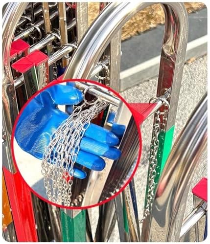 Genişletilebilir Metal Katlanır Güvenlik Kapısı - Garajlar ve Girişler için Geri Çekilebilir Paslanmaz Çelik Güvenlik Bariyeri (1.1x8m) - Dayanıklı, Çok Yönlü ve Mobil Güvenlik Çözümü - Görsel 2