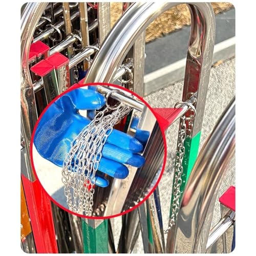 Barrière métallique rétractable pliable pour clôture extérieure - 3
