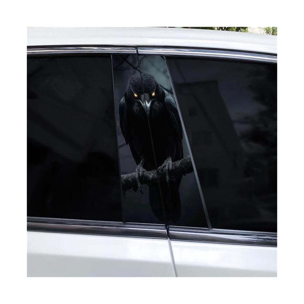 Decorative Items 2pcs Animal Car B-Pillar Waterproof Decal(B)