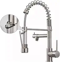 YESOP Torneira Cozinha Gourmet Monocomando Extensível Escovado 50 cm