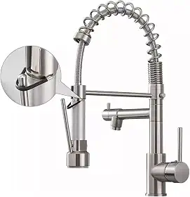 YESOP Torneira Cozinha Gourmet Monocomando Extensível Escovado 50 cm