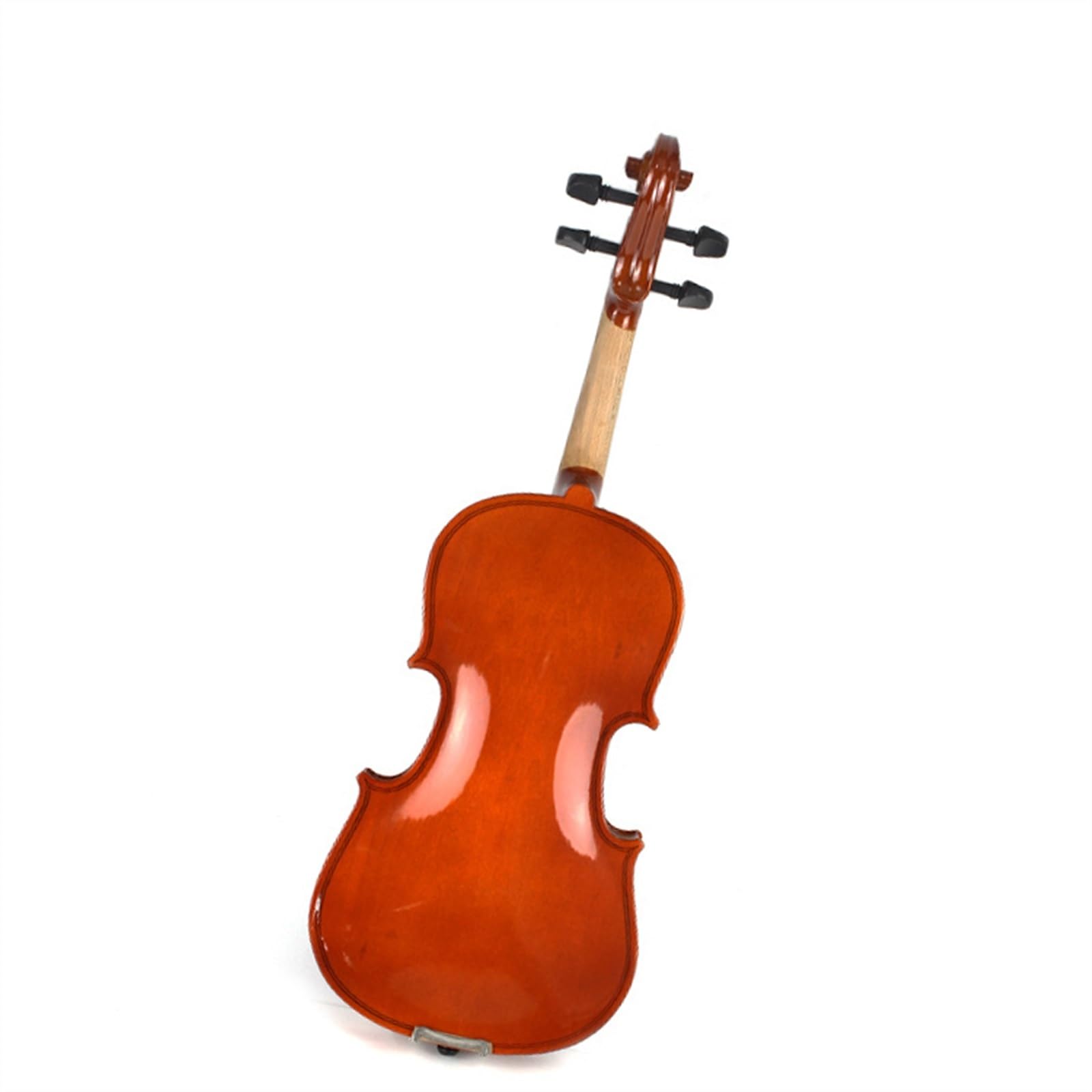 Violín Violín De Madera Contrachapada Brillante Tapa De Arce Fondo Y Aros De Ébano