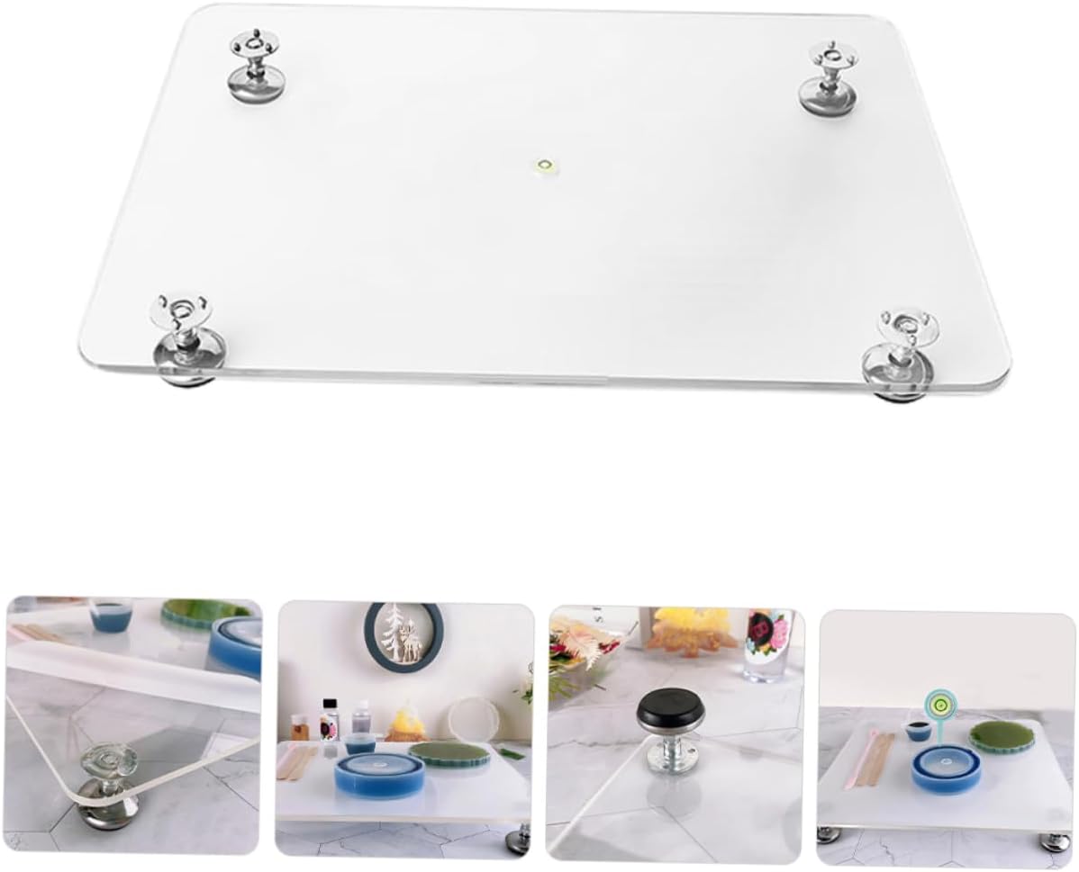 VILLCASE Multi-Functional Resin Craft Leveling Table DIY Epoxy Resin Platform Leveling Feet