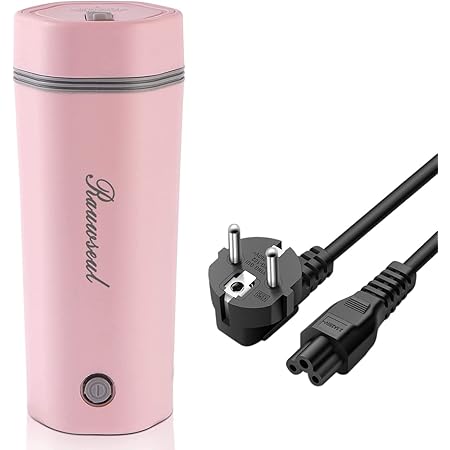 Lyrlody Elektrischer Reise-Wasserkocher 400ml | USB-ladbar Mit 6000mAh Akku & Rührer