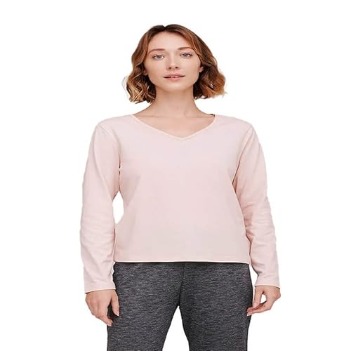 Pijama manga longa, Feminino, Hering, Rosa, G