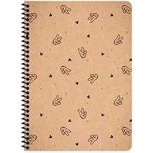 Keskin Color 20x28 Cm  izgisiz Telli 80 Yaprak Defter Kraft Kapak Beyaz Ka t 5432