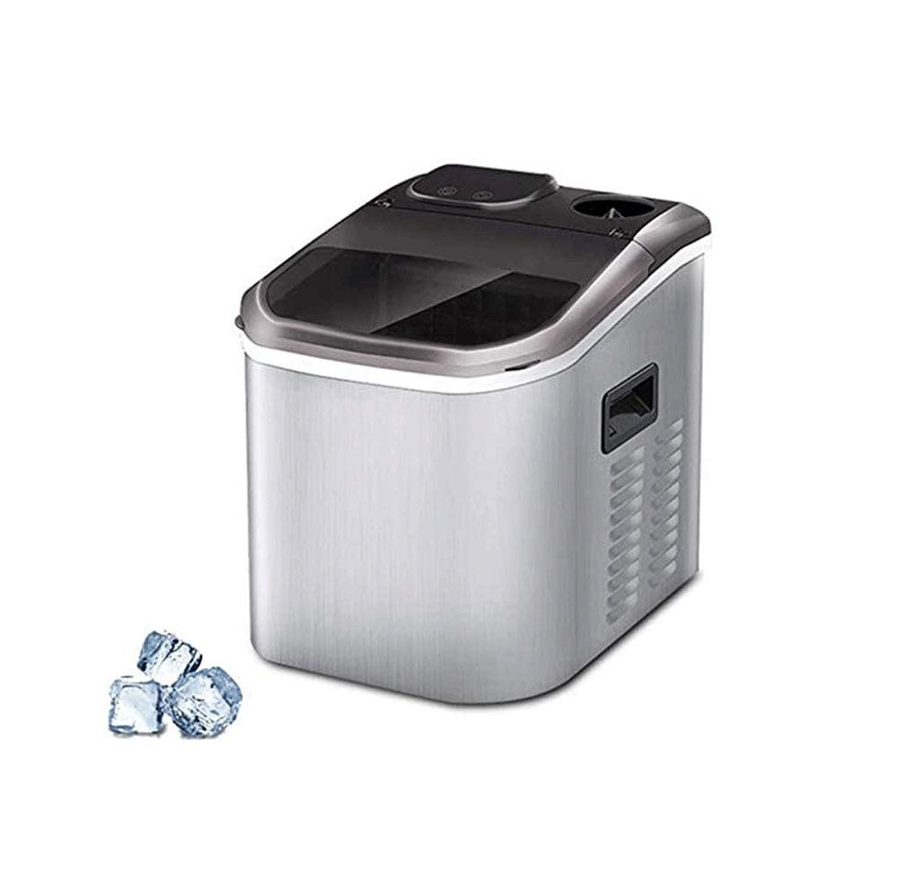 Appoggio Ice Maker Macchina, Compact Automatic Ice Maker, 24 Cubi Pronto in 10 Minuti, Ideale for la casa/Cucina/Ufficio/Bar