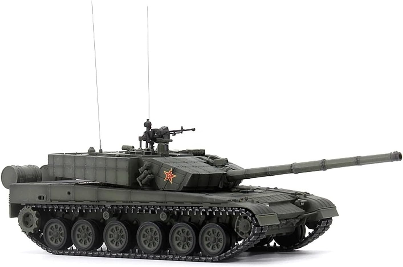 Realistic Tank 1:72 Scale for China 99A Track Tank Model Kit Static Die Casting Hobbyist Collectible Ornaments Static Tank Model
