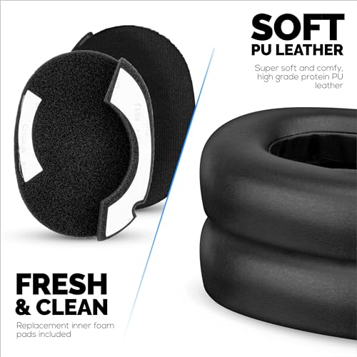 Almohadillas de repuesto para auriculares inalámbricos Jabra Elite 85H – Almohadillas de cuero PU suave y espuma viscoelástica para mayor comodidad, marca Brainwavz miniatura 4