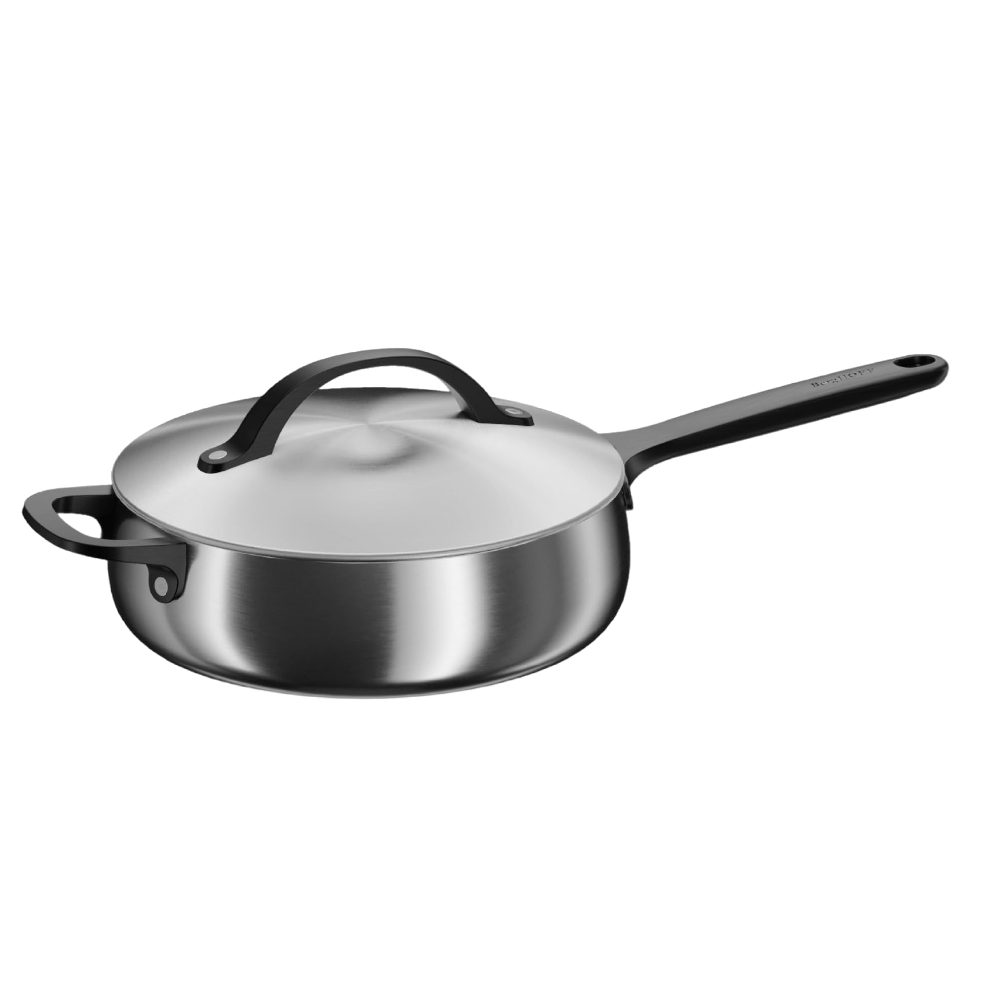 Berghoff 9800022, poêle sauteuse 24 cm, acier inoxydable et aluminium, induction, compatible four