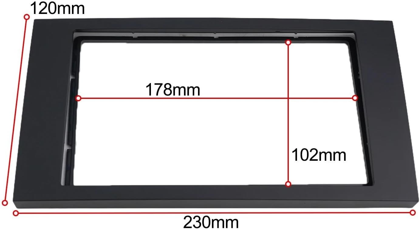 車用インストルメントパネル DVDナビゲーションオーディオフレーム 2DINステレオラジオフェイシアパネルフレームトリム に適合する