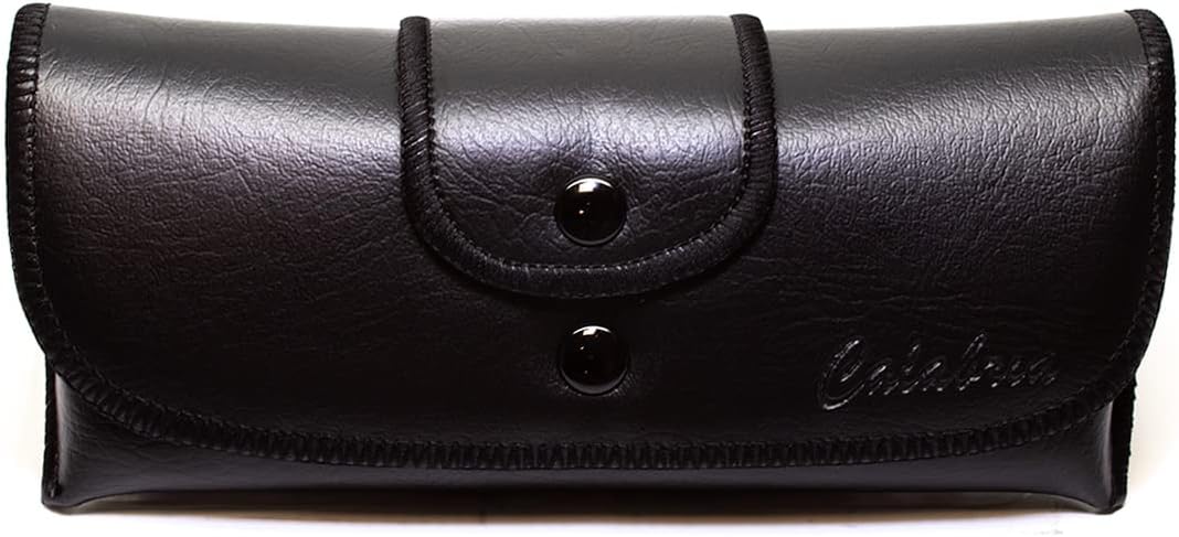 Black or Brown belt loop caseDouble Snap Beltloop Eyeglass Cases Old School Vintage Style