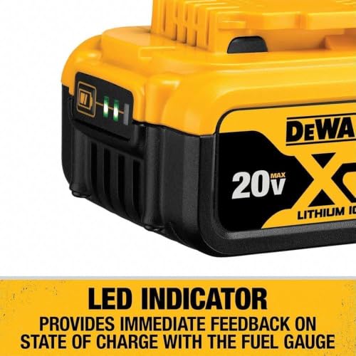 Image of DEWALT 20V Max Battery, 4 Pack, Includes 2 x 5.0Ah Extended Runtime Batteries and 2 x 2.0Ah Compact Batteries (DCB235-4)