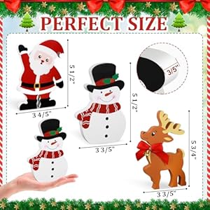 Snowman Christmas Decorations Indoor, Cute Snowman Winter Tiered Tray Decor Set of 3, Wooden Snowman Blocks Xmas Table Decoration for Party Home Office Shelf Door (Santa Claus Reindeer) Snowman Christmas Decorations Indoor Cute Snowman Winter Tiered Tray Decor Set of 3 Wooden Snowman Blocks Xmas Table Decoration for Party Home Office Shelf Door Santa Claus Reindeer