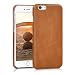 Produktbild kalibri Hülle kompatibel mit Apple iPhone 6 / 6S - Leder Handy Cover Case - Hardcover Schutzhülle Cognac