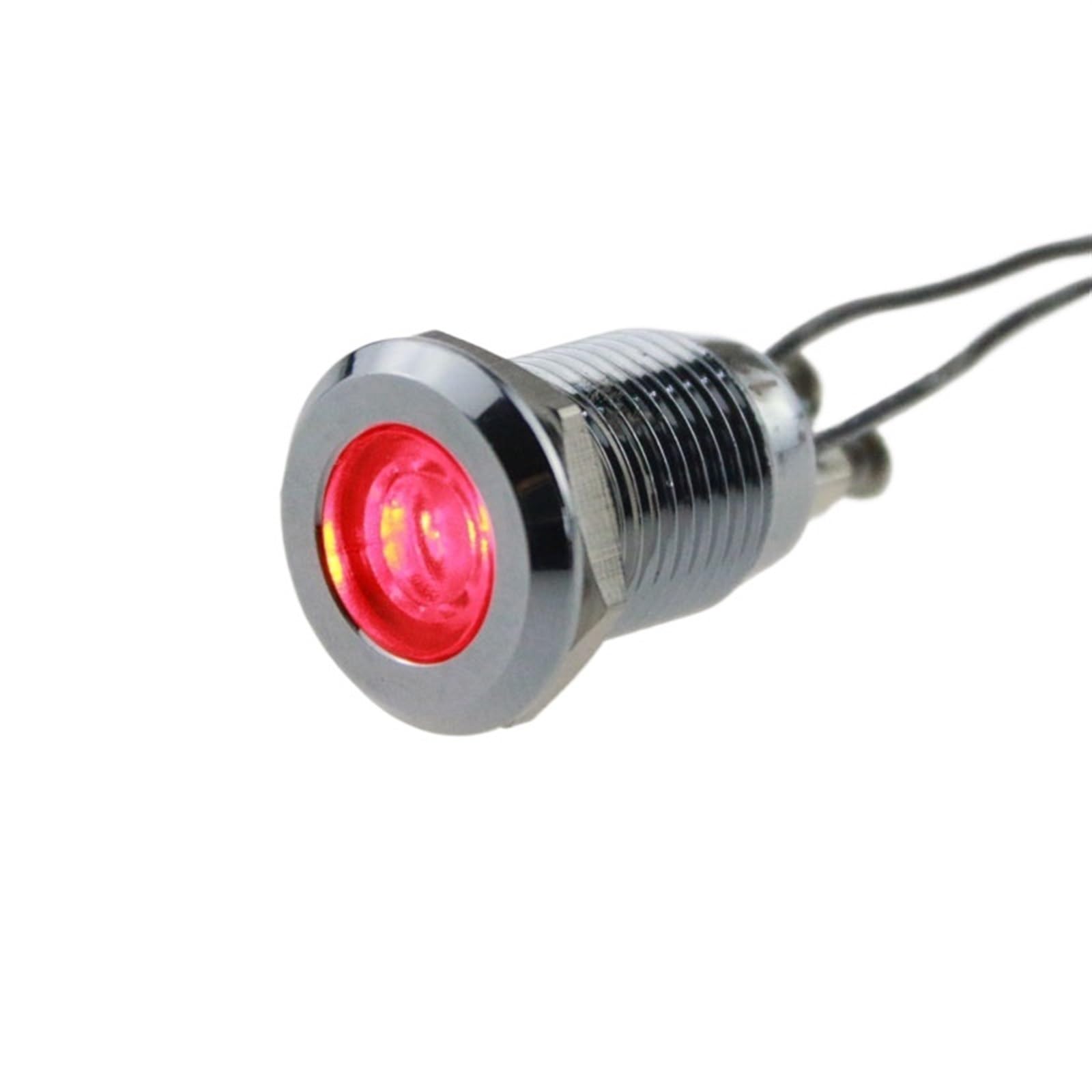 Voyant LED métallique anti-vibration 12mm étanche pour fiabiliser vos circuits basse tension 3V 6V