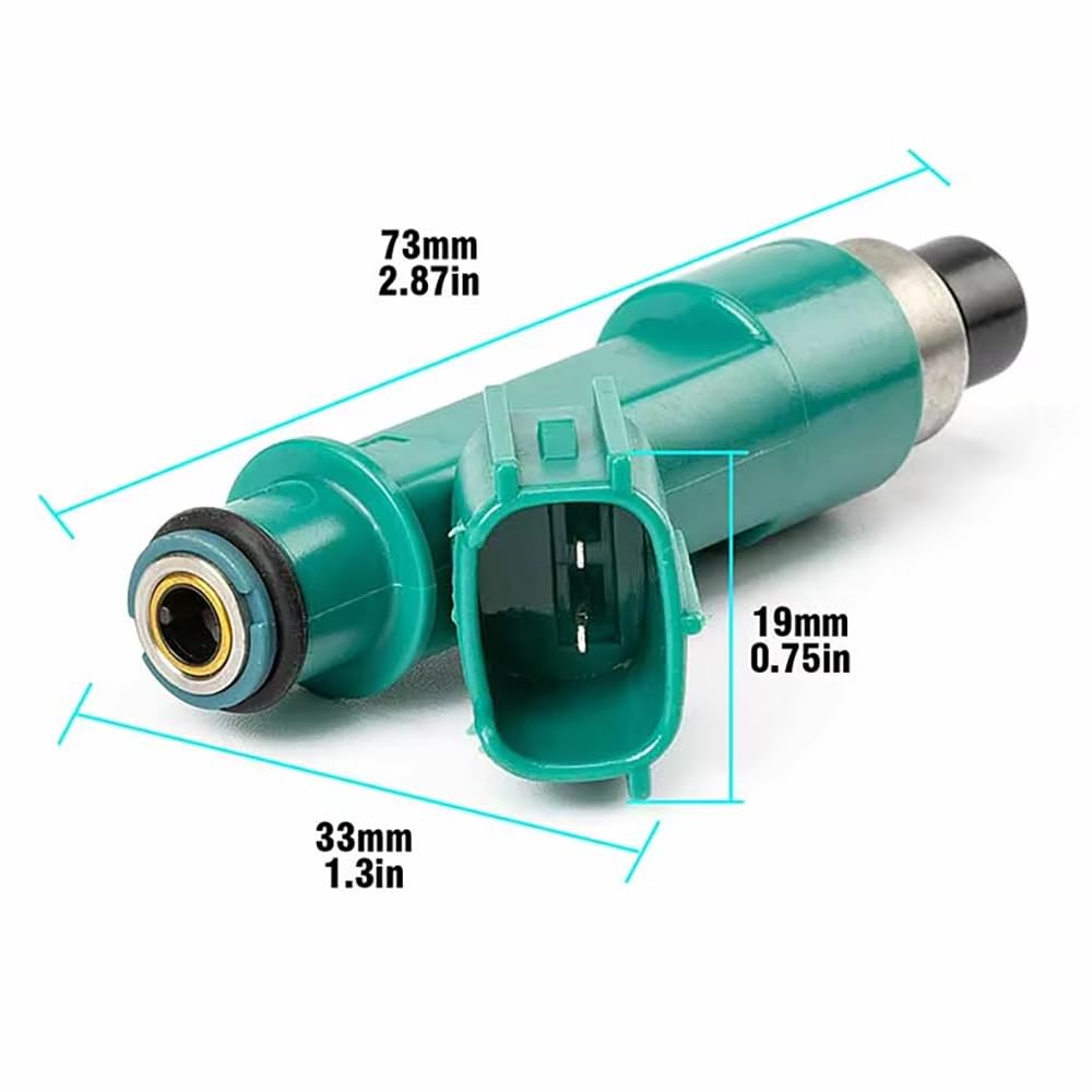 4 Pezzi Iniettori Carburante Ricambio Motore per Suzuki Kizashi Grand Vitara 2.4L L4 2009-2013 15710-78K00 1571078K00